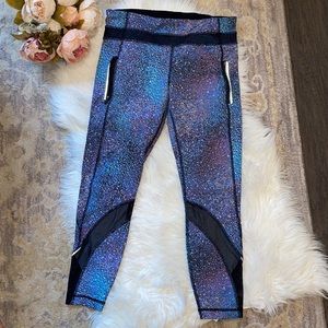 🍋 Lululemon Mermaid Galaxy Inspire Leggings size 8